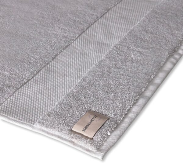 Maisonette Elegance 100% Organic Cotton Turkish Bathroom Towels Set - Soft Absorbent Bath Sheets, Hand Towels & Washcloths - Ideal Quick Dry Luxury Large Towel for Shower (6 Pack) - Light Gray (Shore) - Image 3