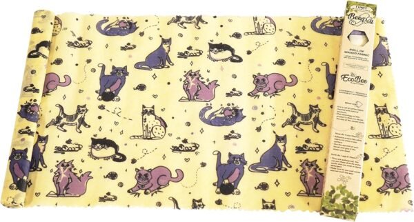 Beeswax Roll Reusable Food Wrap (60 inches x 12 inches) | Plastic Free, EcoFriendly, Alternative Glue Wrap, Sustainable, Washable & Biodegradable roll, beewax wrapping
