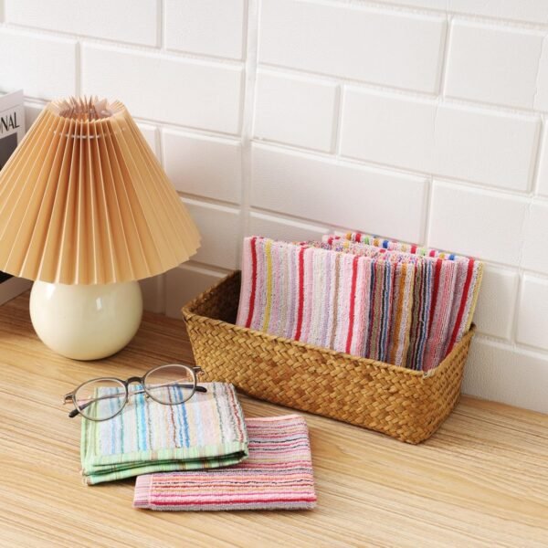 Oeleky Kitchen Dishcloths for Washing Dishes, Ultra Absorbent Dish Rags, Cotton Cleaning Cloths Pack of 8, 12x12 Inches (Mix-1, 12x12 inch) - Image 6