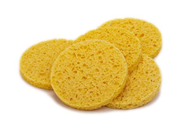 Intrinsics Intrinsics 100% Natural Cellulose Non-Compressed sponges for face - 2.5", 25 Count - Image 2