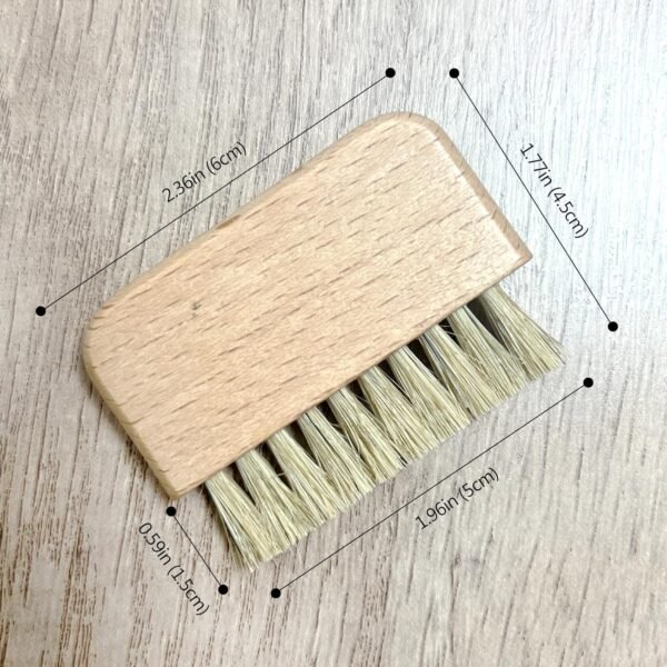 Natural Beech Wood Nail Brush Non-Slip Hand and Toenail Cleaning Brush Compact and Durable Bristle Scrub for Home and Travel - Image 7
