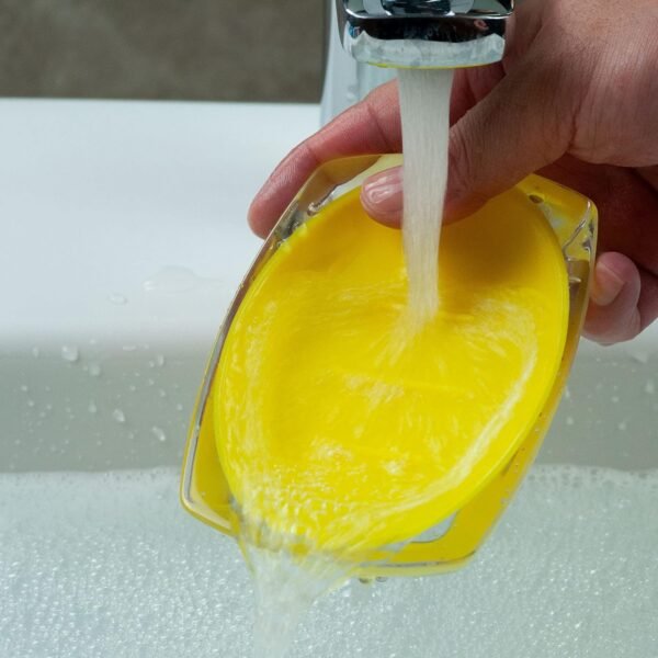 Soap Dishes 2PCS, Premium Soap Holder, Soap Saver Lightweight Portable Easy Cleaning Soap Box for Bathroom Shower Kitchen Washing Room Toilet,Soap Accessory Rack (Yellow) - Image 3