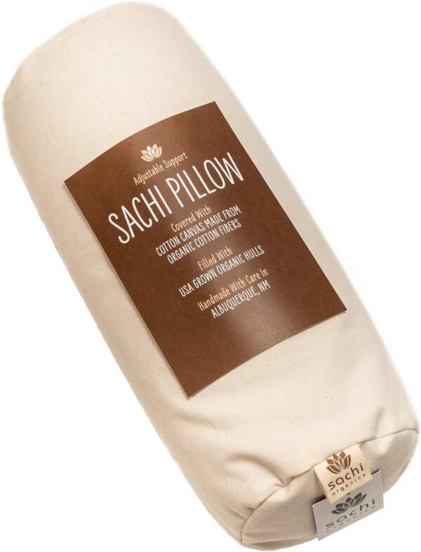 Sachi Organics Buckwheat Cylinder Neck Pillow - Image 2