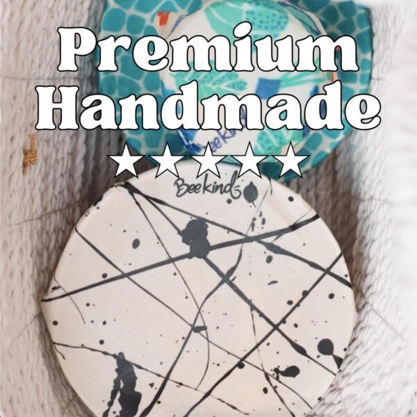 Bee Kind® Beeswax Food Wrap - 3 Pack (S,M,L) - Handmade in Canada - Handpainted Designs - Premium Quality (Liquorice) - Image 4