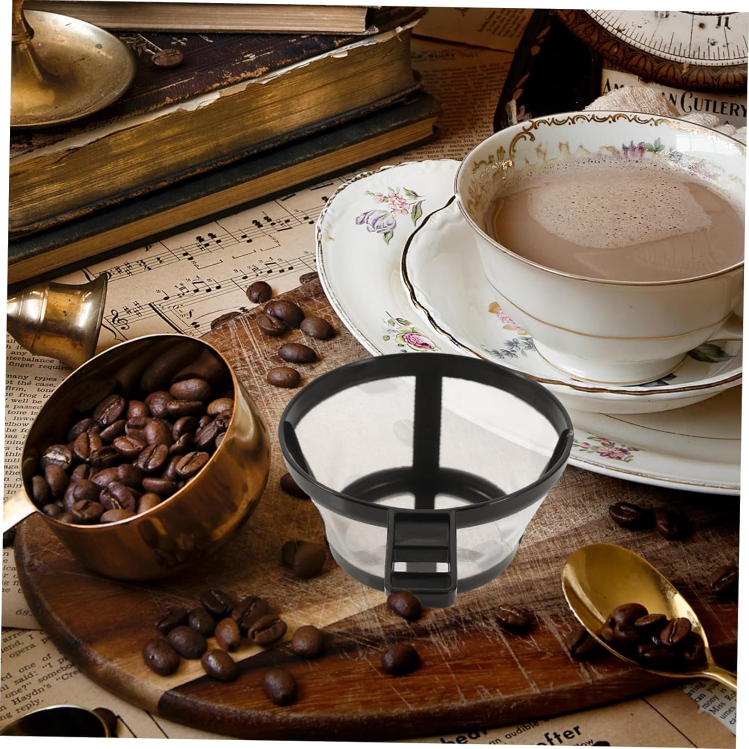 HOMSFOU Water Purifiers Water Clarifier Coffe Filter Coffee Pot Filter Coffee Mesh Basket Coffee Makers Coffee Pod Maker Filter Screen Reusable Coffee Pot Accessories Coffee Filter Nylon - Image 9