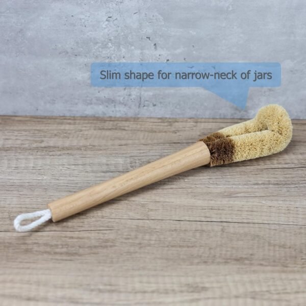 EIKS 2 Pack Bottle Cleaning Brushes with Coconut Fiber Bristle for Bottles Cups Mugs Jars Glassware Cookware - Image 8