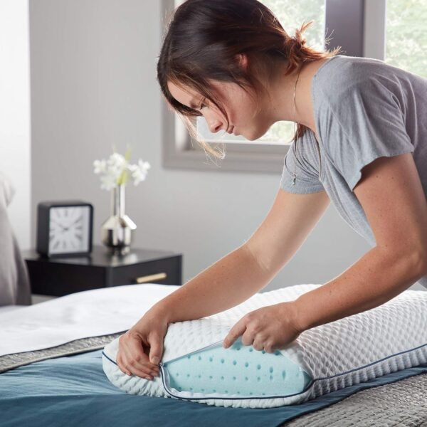WEEKENDER Gel Memory Foam Pillow - Standard Size - 1-Pack - Medium Plush Feel - Neck & Shoulder Support - For Back, Side, & Stomach Sleepers - Home, Hotel, & Hospital Essentials - Image 5