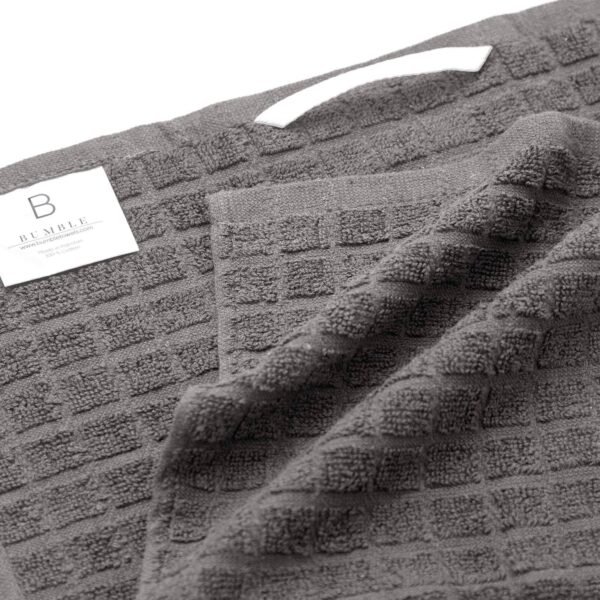 Kitchen Towels 16"x 28" | Dish Towels | Kitchen Hand Towels | Large Dishcloths Set | Highly Absorbent Tea Towel, Soft with Hanging Loop | Natural Ring Spun Cotton, 380 GSM | Gray Check Design - 6 Pack - Image 3