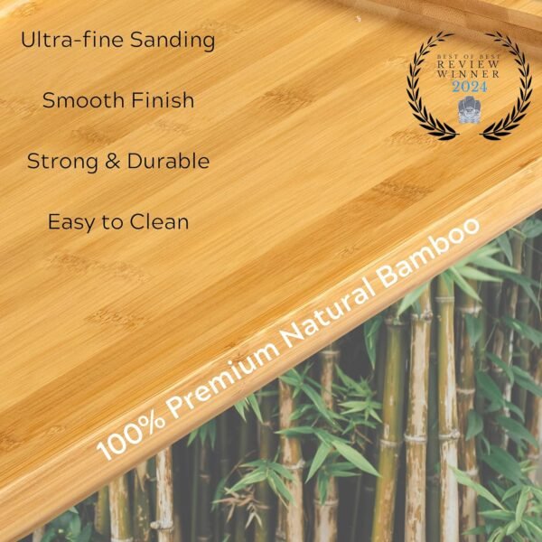 Cover&Board 2-in-1 Charcuterie Board with Lid and Cutting Board - Versatile Bamboo Cutting Board & Travel Charcuterie Board with Lid - Cheese Board - Large 12x16 Charcuterie Boards with Lid - Image 5