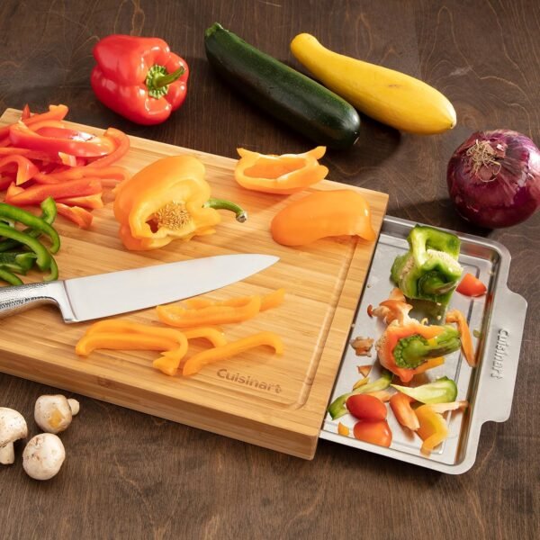 Cuisinart CPK-4884 Bamboo Cutting Board with Hidden Tray - Image 4