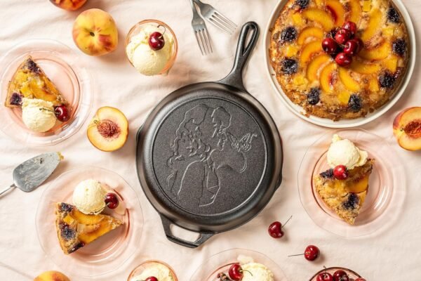 Lodge 10.25 Inch Dolly Parton Pre-Seasoned Cast Iron Stamped Skillet - Signature Teardrop Handle - Use in the Oven, on the Stove, on the Grill, or Over a Campfire, Black - Image 6