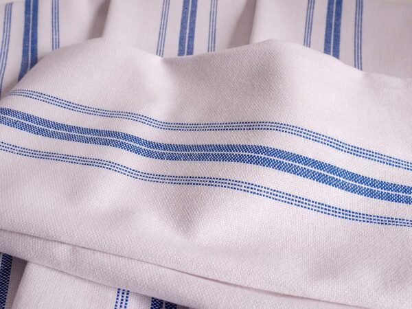 KAF Home Classic Farmhouse Stripe Kitchen Towels, Pure Cotton Dish Towels, Towel Dish Cloths for Cooking, Cleaning, and Dining, Set of 12, Blue - Image 4