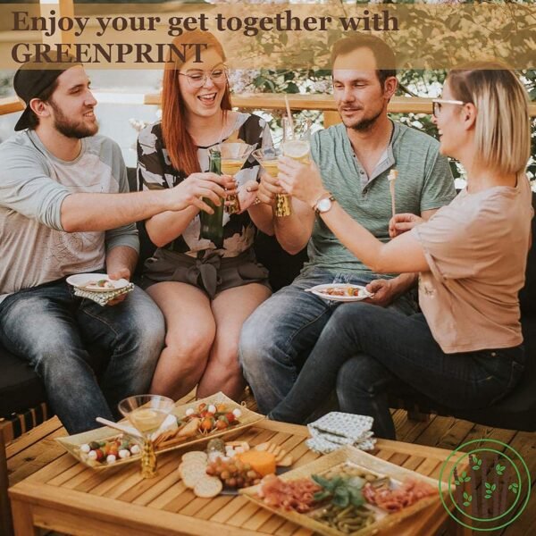 Disposable Wooden Cutlery Sets - 150 Piece Total: 50 Forks, 50 Spoons, 50 Knives, 6 Inch Length Ecological Biodegradable Compostable Wooden Utensils Wooden Cutlery - Image 3