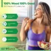 120 PCs Wooden Cutlery set | 6.5" Splinter Free Compostable Utensils, Biodegradable, Eco-Friendly | 100% All - Natural Bamboo Utensils for Outdoor, Party & More - Disposable Bamboo cutlery - Image 3
