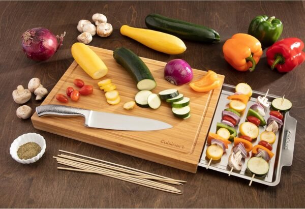 Cuisinart CPK-4884 Bamboo Cutting Board with Hidden Tray - Image 3