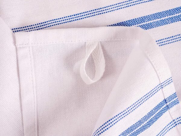 KAF Home Classic Farmhouse Stripe Kitchen Towels, Pure Cotton Dish Towels, Towel Dish Cloths for Cooking, Cleaning, and Dining, Set of 12, Blue - Image 5