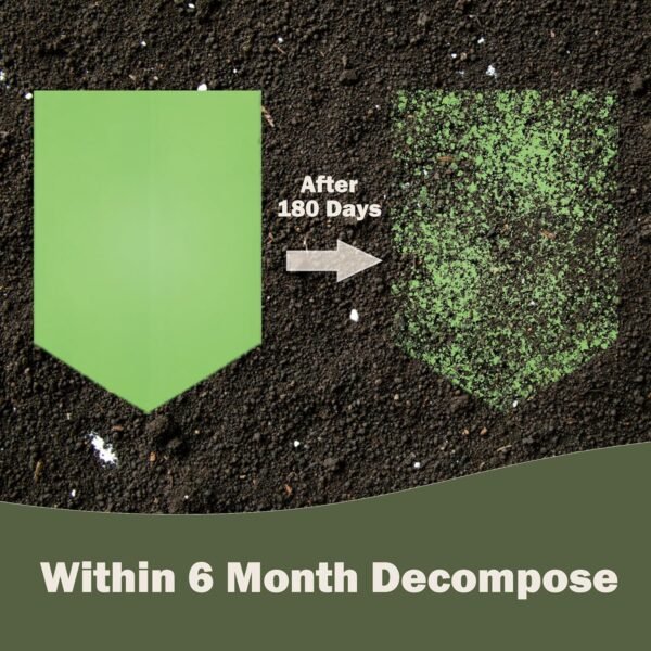 5 Gallon Compostable Trash Bags Compost Food Scrap Waste Bags with US BPI ASTM D6400 and Europe OK Compost Home Certified Green Christmas Gift 50 Couts - Image 3