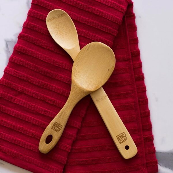 Joyce Chen Burnished Bamboo Wok Utensils, 3-Piece Stir Fry Set - Image 5
