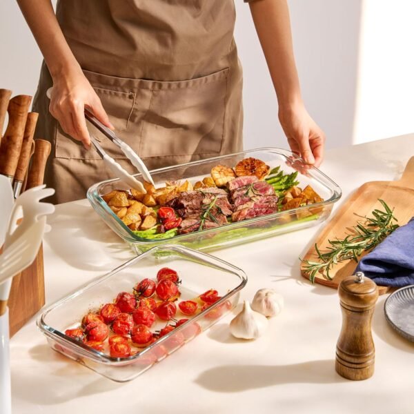 Sorbus Glass Meal Prep Containers - Premium Dishwasher & Oven Safe Food Storage Set | BPA-Free Airtight Glass Lunch Containers | Perfect for Meal Planning, Portion Control & Healthy Eating - Image 3