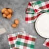 Christmas Kitchen Towels - Set of 6, 100% Cotton, Large Size, Christmas Dish Towels Set - Christmas Tea Towels with a Hanging Loop - Multipurpose, Versatile Holiday Kitchen Towels - 30"x20" (6 Pack) - Image 2