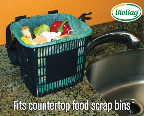 BioBag Premium Compostable Food Scrap Bags, 3 Gallon, 25 Count - Image 5