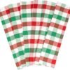 Christmas Kitchen Towels - Set of 6, 100% Cotton, Large Size, Christmas Dish Towels Set - Christmas Tea Towels with a Hanging Loop - Multipurpose, Versatile Holiday Kitchen Towels - 30"x20" (6 Pack)