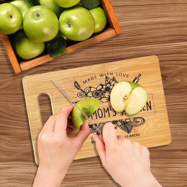 Dog Mom Gifts Cutting Board, Dog Mom Gifts for Women Bamboo Cutting Board, Dog Lover Gifts Decorative Cutting Board Kitchen Decor, Mothers Day Birthday Gifts for Dog Lovers Mom Women - Image 6