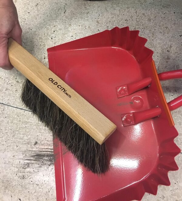 Dustpan Bench Woodworking Brush-USA 13 inch Horsehair Brushes are Used for Counter, Furniture, Drafting, Patio, Fireplace Cleaning, Shop Brush, Leather Tie, Woodworking Tool & Accessories - Image 3