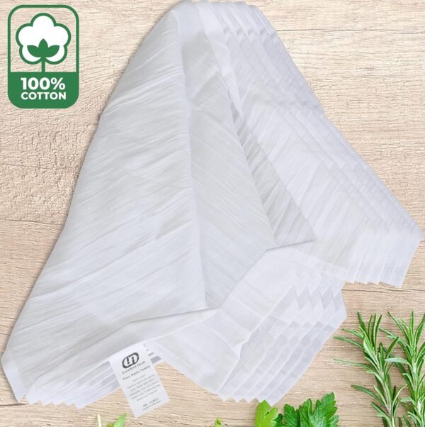 Flour Sack Kitchen Towels (White,12 Pack) 100% Cotton,28x28 Inch Cloth Napkin, Bread wrapper, Cheesecloth, Multi Purpose Kitchen Dish Towels,Bar Towels, Extremely Absorbent & Sturdy By Excellent Deals - Image 2