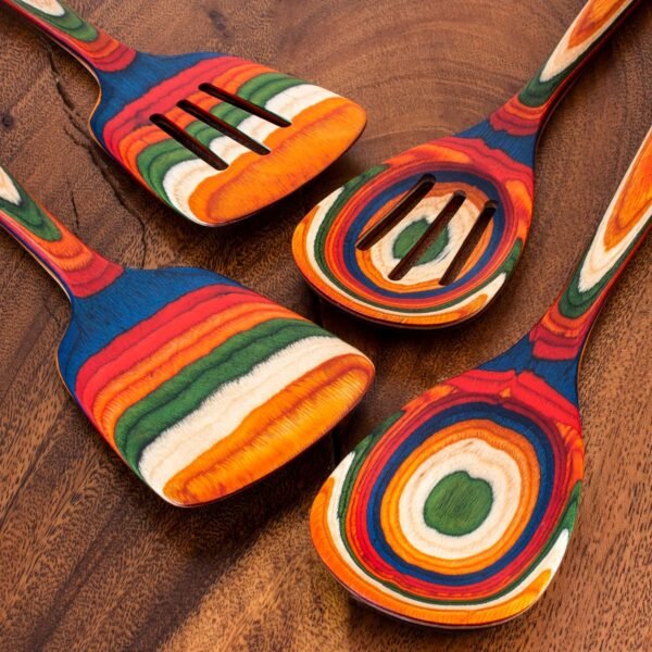 Baltique Marrakesh Collection 4 Piece Cooking Utensil Set, Safe for Nonstick - Image 3