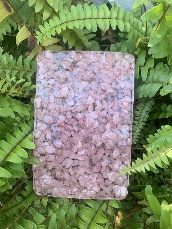 2Packs Handmade Rose Quartz and Amethyst Bar Soap Holder Stone Soap Dish for Shower and Bathroom Decor, Natural Soap Tray to Keep The Soap Dry (Amethyst+Pink Crystal) - Image 7