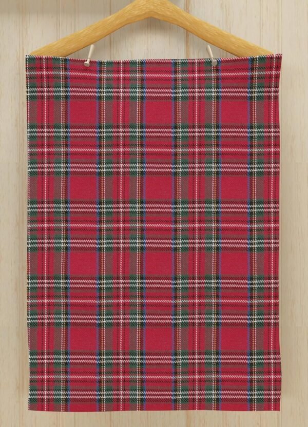 Kitchen Dish Towel Set, Tartan Chritmas Plaid, 100% Cotton Multi-Purpose Kitchen Towel Soft Absorbent Dish Towels, Tea Towels, Size 18x28 Inch, for Everyday Kitchen Cooking. - Image 2