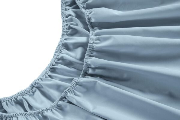 Lane Linen 100% Cotton Sheets Full Size Bed Sheets, 450 Thread Count 100% Cotton Sheets, 4PC Bed Sheets Full Size, Soft & Breathable Full Size Sheets Deep Pocket Set, Hotel Luxury Sheets - French Blue - Image 5