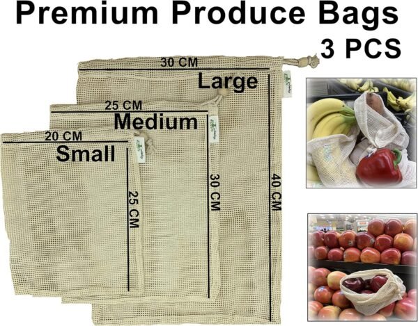 17 PCS Zero Waste ECO Friendly Gift: Reusable Food Storage Bags, Reusable Beeswax Wrap, Mesh Bags, Reusable Straws. Gift for women and men. - Image 3