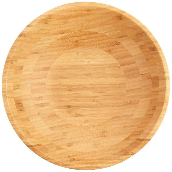Lipper International Bamboo Wood Salad Bowls with Server Utensils, 7-Piece Set, Assorted Sizes - Image 2