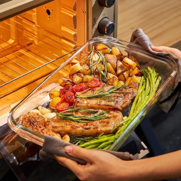 Sorbus Glass Meal Prep Containers - Premium Dishwasher & Oven Safe Food Storage Set | BPA-Free Airtight Glass Lunch Containers | Perfect for Meal Planning, Portion Control & Healthy Eating - Image 5