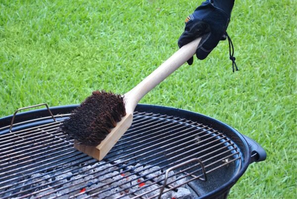 All-Natural Wooden Grill Cleaning Brush and Scraper | Solid Wooden Handle | Non Scratch Palmyra bristles | Metal Bristle Free | Plastic Free | Safe BBQ Grill Scrubber for Outdoor Grill - Image 9