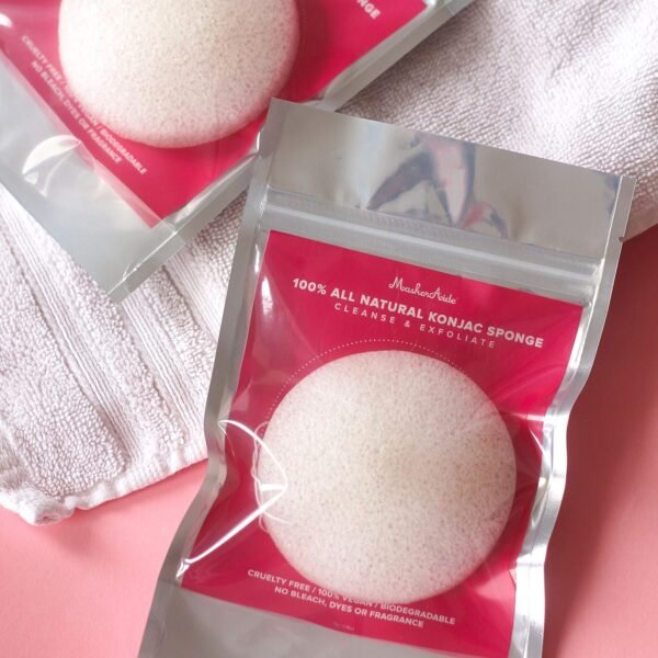 Gentle Exfoliating Facial Sponge, Dye Free, Fragrance Free, for Dry, Normal, Sensitive, Combination, and Oily Skin, Biodegradable All Natural Korean Skincare - Image 5