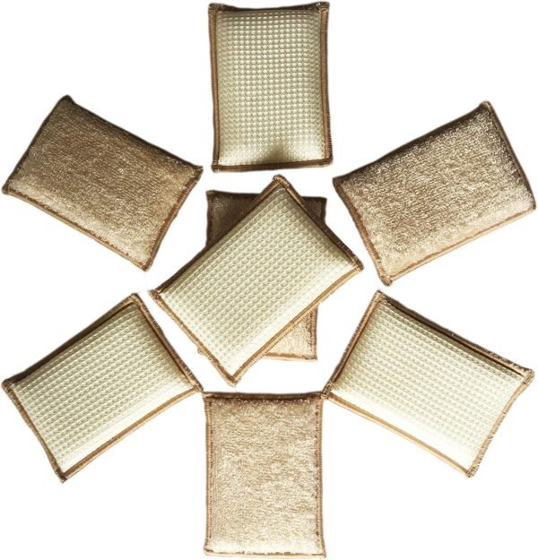 Natural Bamboo Sponges Kitchen Cleaning Sponges Dish Sponges Reusable Dish Washing Sponges Super Absorbent 6 Packs - Image 5