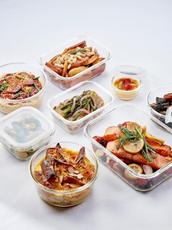 LOCK & LOCK Purely Better Glass Food Storage Container with Lid, 21 Ounce, Clear - Image 4