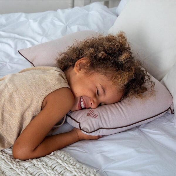 Pharmedoc Little Garoo Toddler Pillow with Pillowcase – 14x19 Pillow – Mocha Organic Cotton Toddler Pillows for Sleeping, Kids Pillow, Travel Pillows for Sleeping, Mini Pillow, Toddler Bed Pillows - Image 7