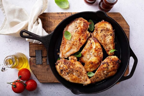 Utopia Kitchen Saute Fry Pan - Chefs Pan, Pre-Seasoned Cast Iron Skillet - Frying Pan 12 Inch - Safe Grill Cookware for Indoor & Outdoor Use - Cast Iron Pan (Black) - Image 6