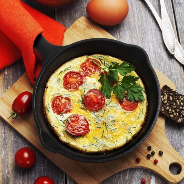 Commercial CHEF 6.5 Inch Cast Iron Skillet, Black - Image 5