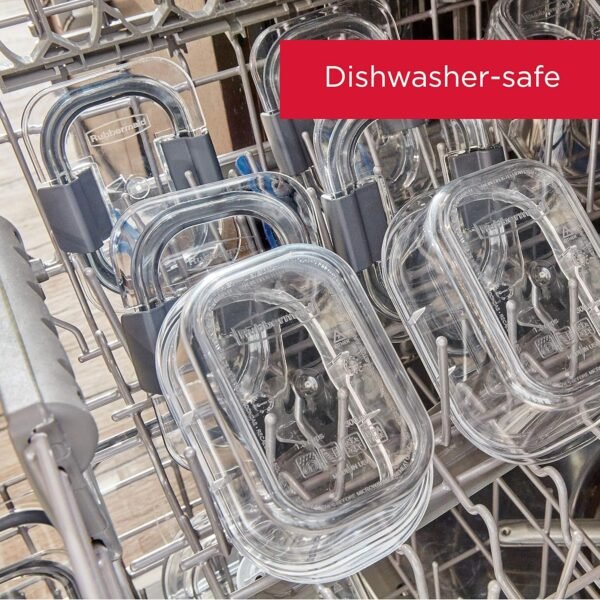 Rubbermaid Brilliance BPA Free 44-Piece Food Storage Containers Set, Airtight, Leak-Proof, with Lids for Meal Prep, Lunch, and Leftovers - Image 8