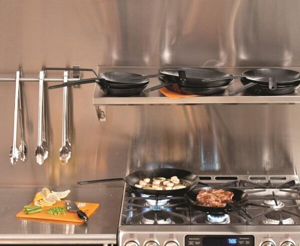 Lodge Pre-Seasoned Carbon Steel Skillet - Use in the Oven, on the Stove, on the Grill, or Over a Campfire - 12 Inch - Image 5
