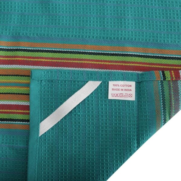 DG Collections Salsa Kitchen Towels, 100% Cotton Dish Towels for Kitchen, Set of 4 (16x28 Inches), Multi-Purpose Kitchen Essentials, Soft and Highly Absorbent Hand Towels, Waffle Design Tea Towels - Image 3