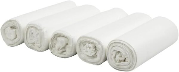 Biodegradable 4 Gallon Garbage Bags, Compostable Unscented Small Ultra Strong Trash bags, White, 100 Count, Office, household, Kitchen Trash Bags