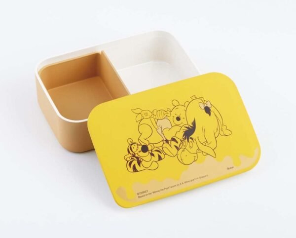 Skater NLP5-A Painted 1-Tier Lunch Box, 16.9 fl oz (500 ml), Includes Cores and Belt, Disney Winnie the Pooh, Made in Japan - Image 2