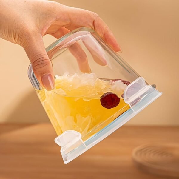 24 Oz Glass Food Storage Container Set, 3 Cup Soup Container with Airtight Lids, Round Glass Meal Prep Containers, Leakproof Glass Soup Storage Container, Microwave & Freezer Safe (4 Pack) - Image 5