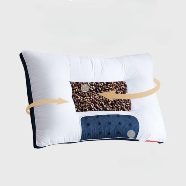 Cassia Magnetic Neck Care Sleeping Health Pillow, Pair of Sleeping Pillows, Blue-white - Image 4